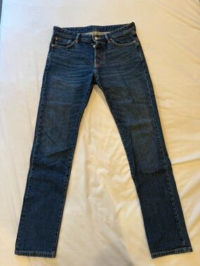 Buck Mason Dark Blue Slim Straight Jeans